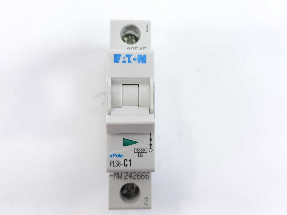 Eaton PLS6-C1 xPole Miniature Circuit Breaker PLS6-C1 1-Pole Batch 12 Pcs.
