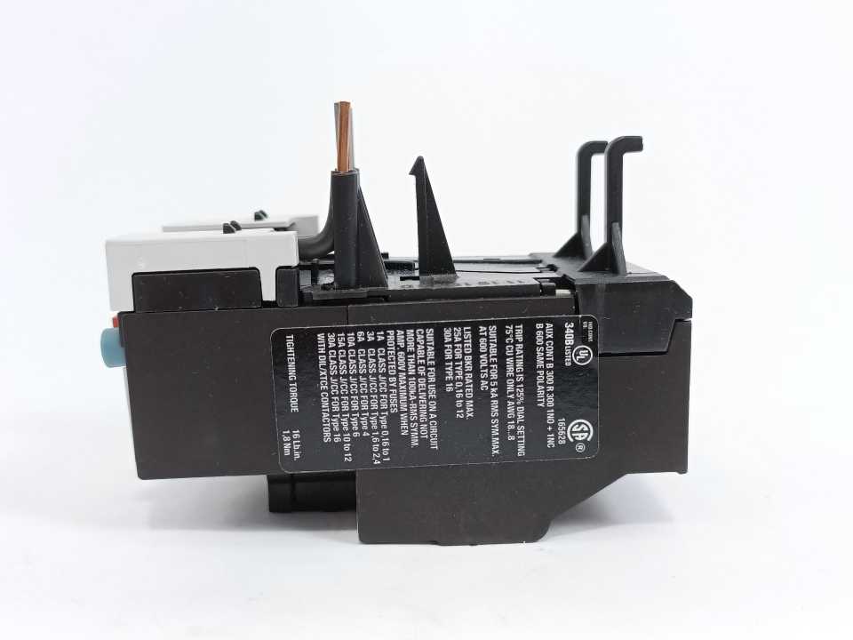 Eaton XTOB004BC1 ZB12-4 Overload Relay 2.4-4A