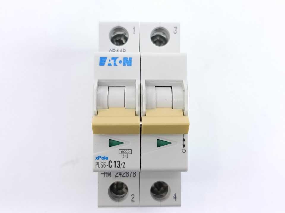 Eaton PLS6-C13/2 xPole Miniature Circuit Breaker PLS6-C13/2 2-Pole 13A