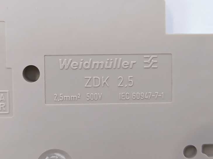 Weidmüller 1674300000 ZDK 2.5mm2 Batch 49pcs.