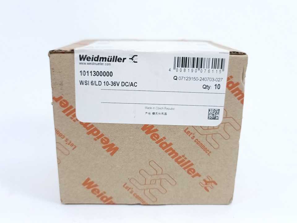 Weidmüller 1011300000 WSI 6/LD 10-36V DC/AC Batch 10 Pcs.
