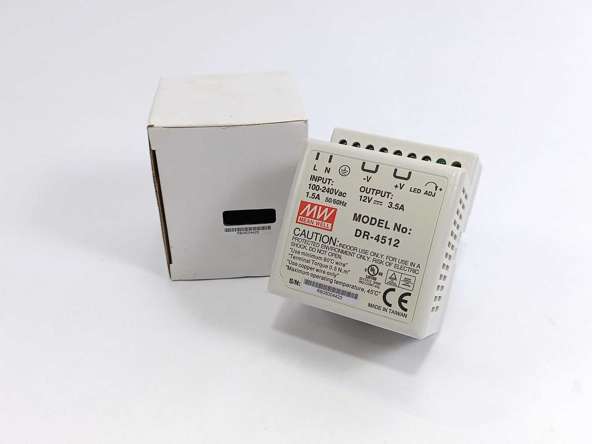 Mean Well MW DR-4512 Power Supply: Switching; for DIN Rail
