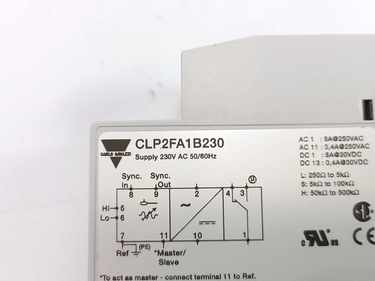 Carlo Gavazzi CLP2FA1B230 2-Point Controller w/ Potentiometer