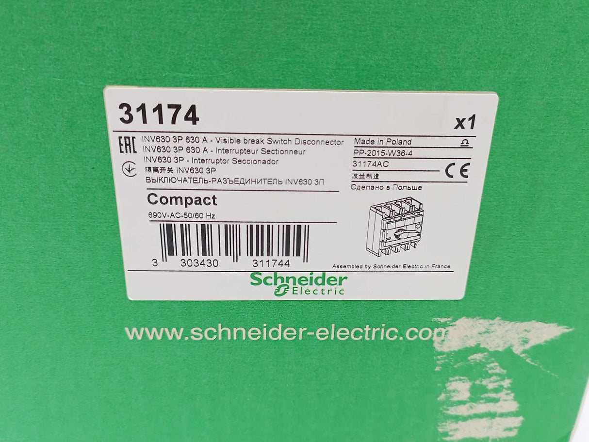 Schneider Electric 31174 Visible break Switch Disconnector
