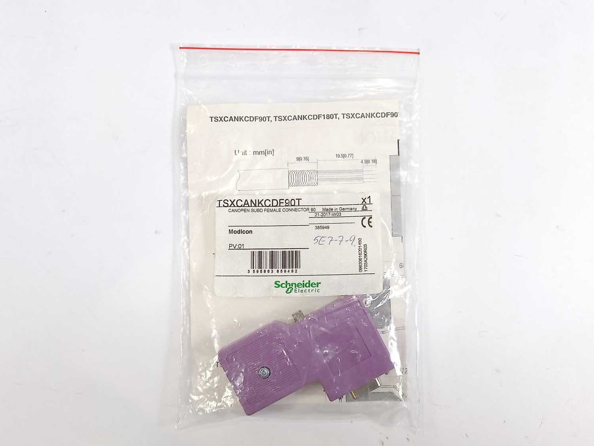 Schneider Electric TSXCANKCDF90T CanOpen SUBD Female Connector 90