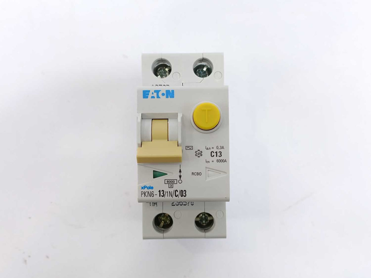 Eaton 236570 PKN6-13/1N/C/03-MW RCBO Combined RCD/MCB Device