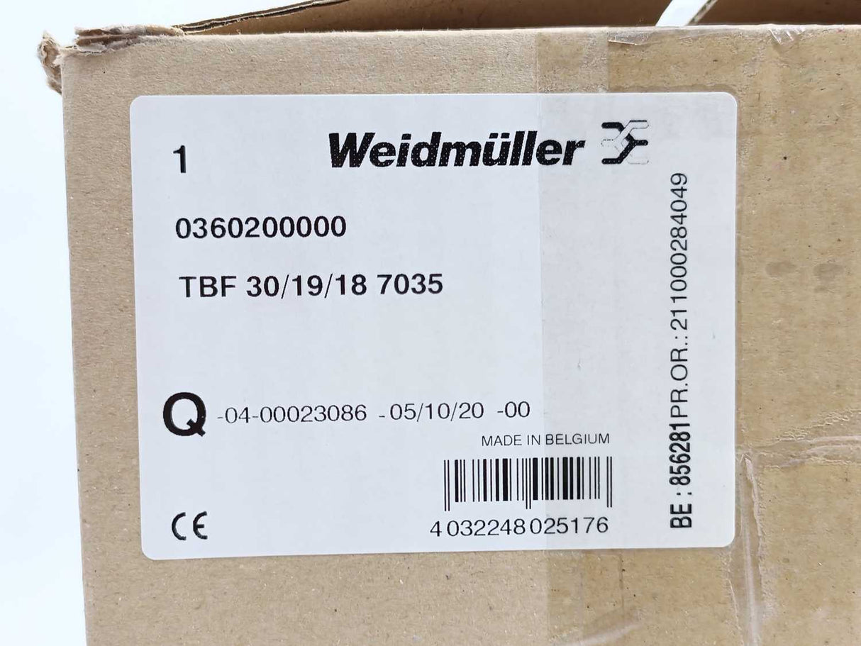 Weidmüller 0360200000 302x186x175mm Enclosure TBF 30/19/18 7035