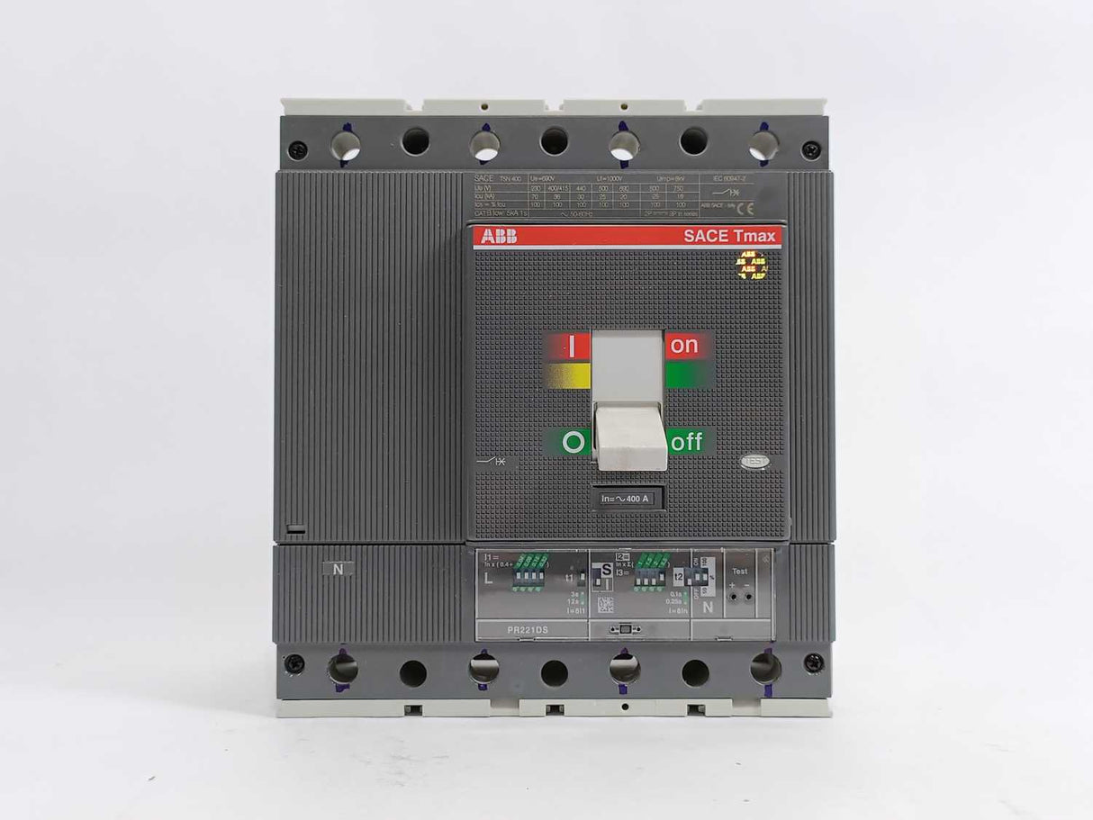 ABB 1SDA054325R1 Circuit Breaker T5N 400 PR221DS-LS/I In=400 4p F F