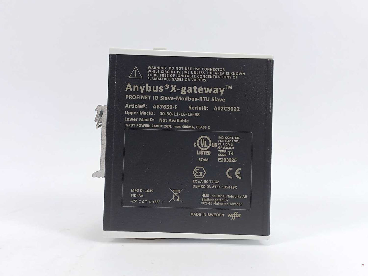 Anybus AB7659-F X-gateway PROFINET IO Slave-Modbus-RTU Slave