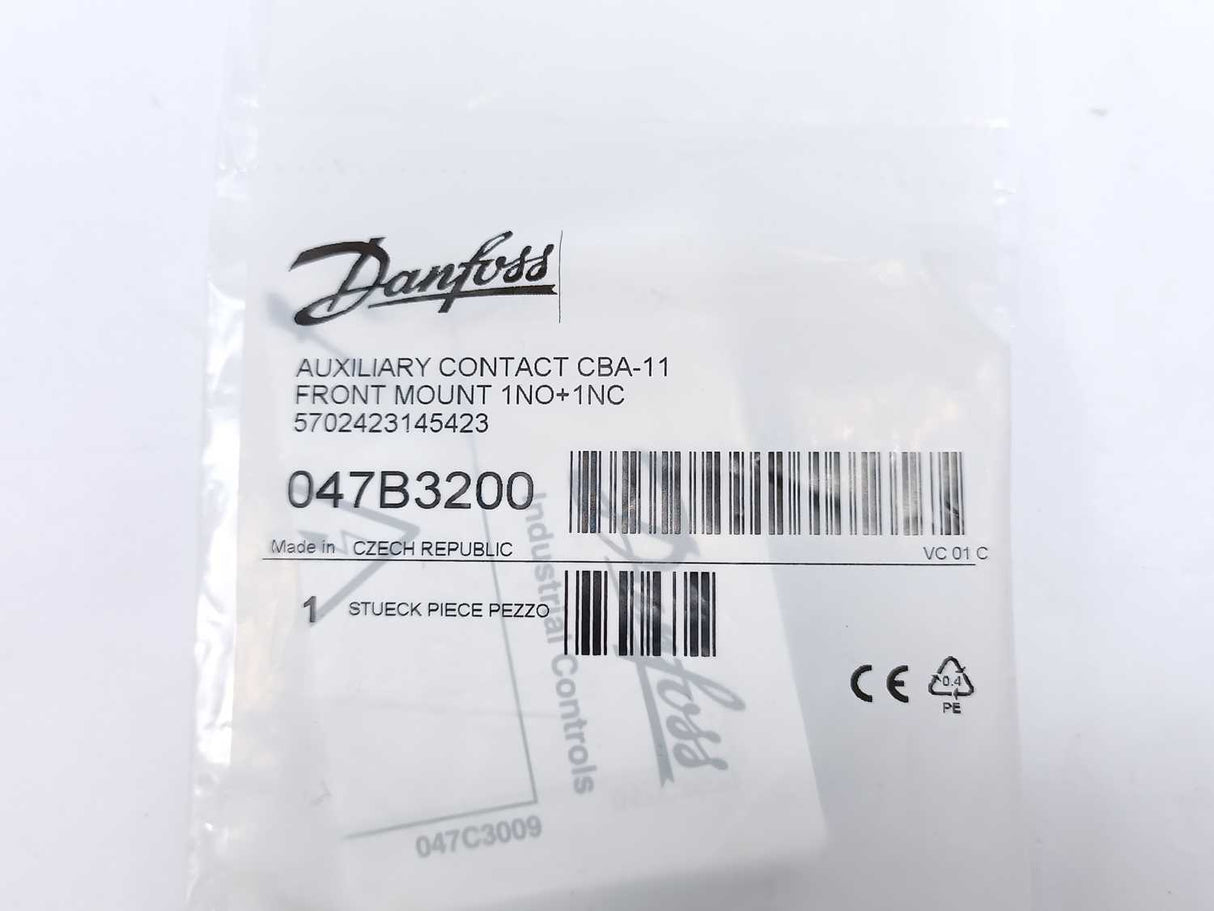 Danfoss 047B3200 AUXILIARY CONTACT CBA-11 8 Pcs.