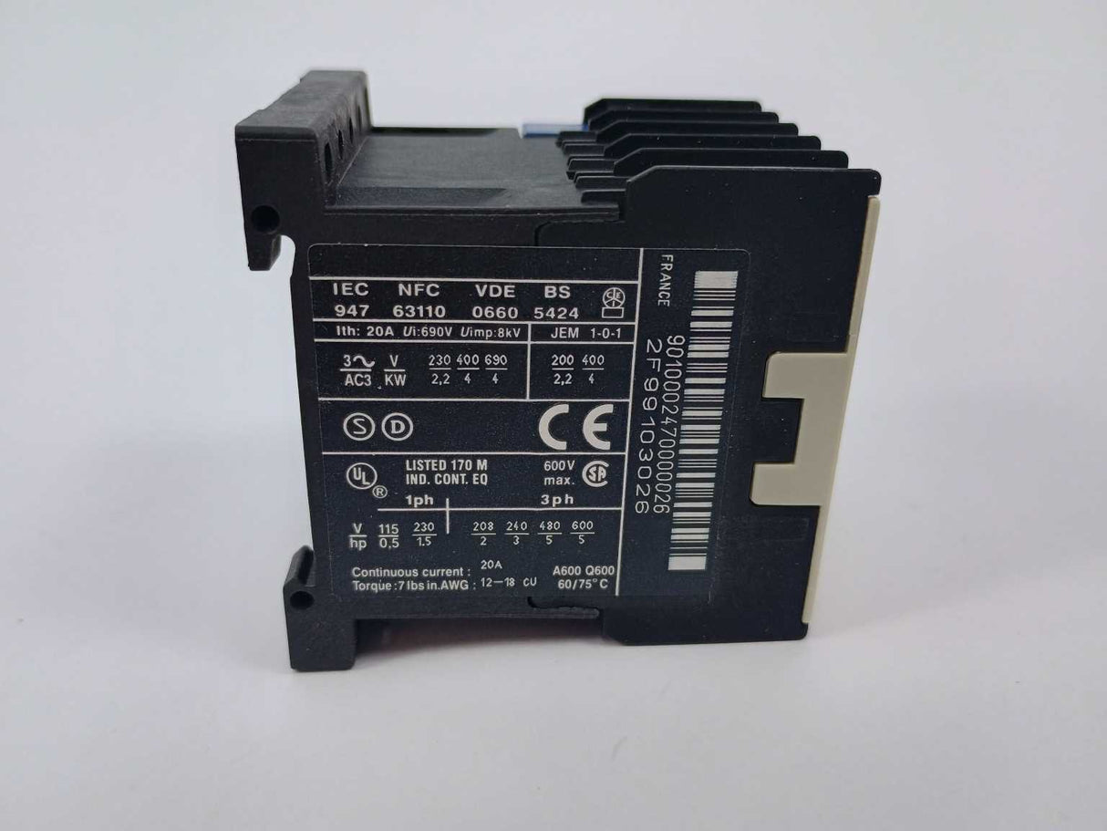 Schneider / Telemecanique LC1K0901B7 TeSys 036512 Contactor 24V AC Coil