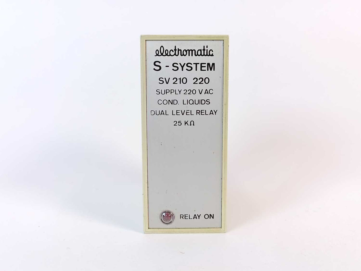 Electromatic SV 210 220 Cond. Liquids Dual Level Relay