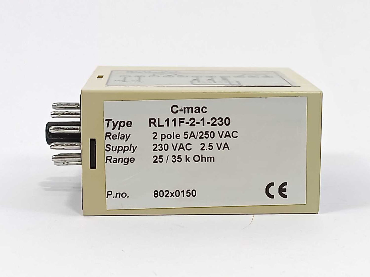 C-mac RL11F-2-1-230 Level Control Relay