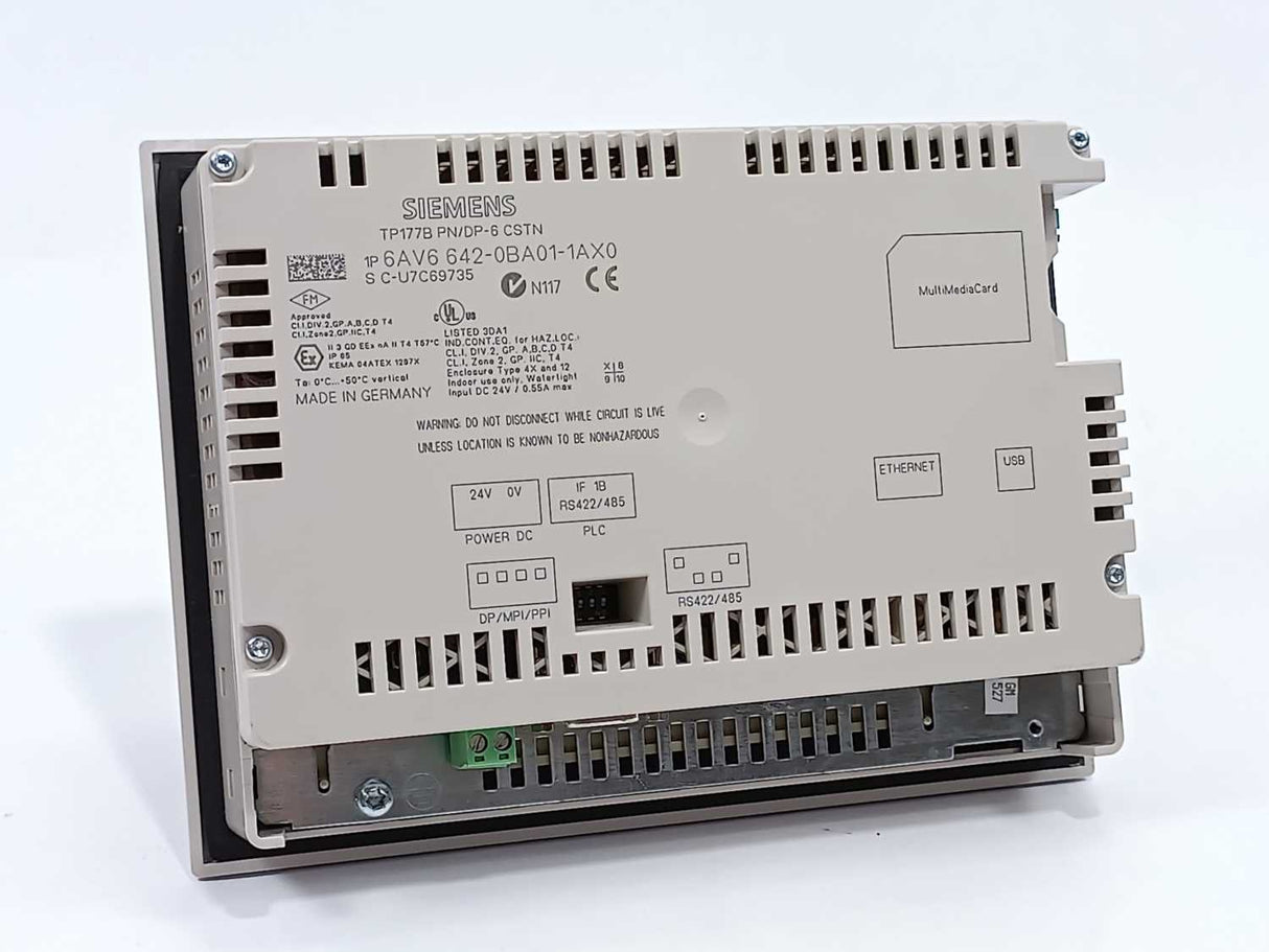Siemens 6AV6642-0BA01-1AX0 SIMATIC TOUCHPANEL TP177B PN/DP-6 CSTN