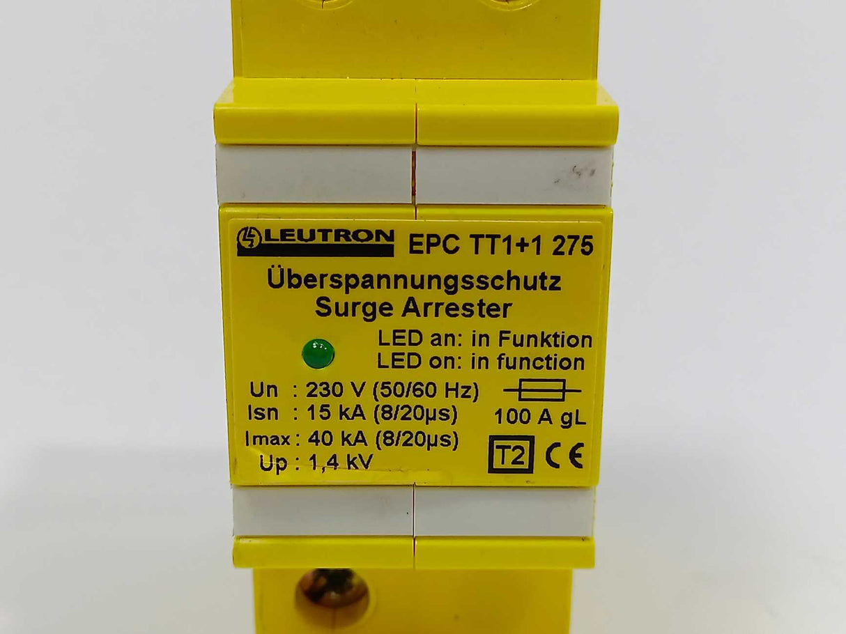 Leutron EPC TT1+1 275 SPD type 2 for AC power supplies, 13778