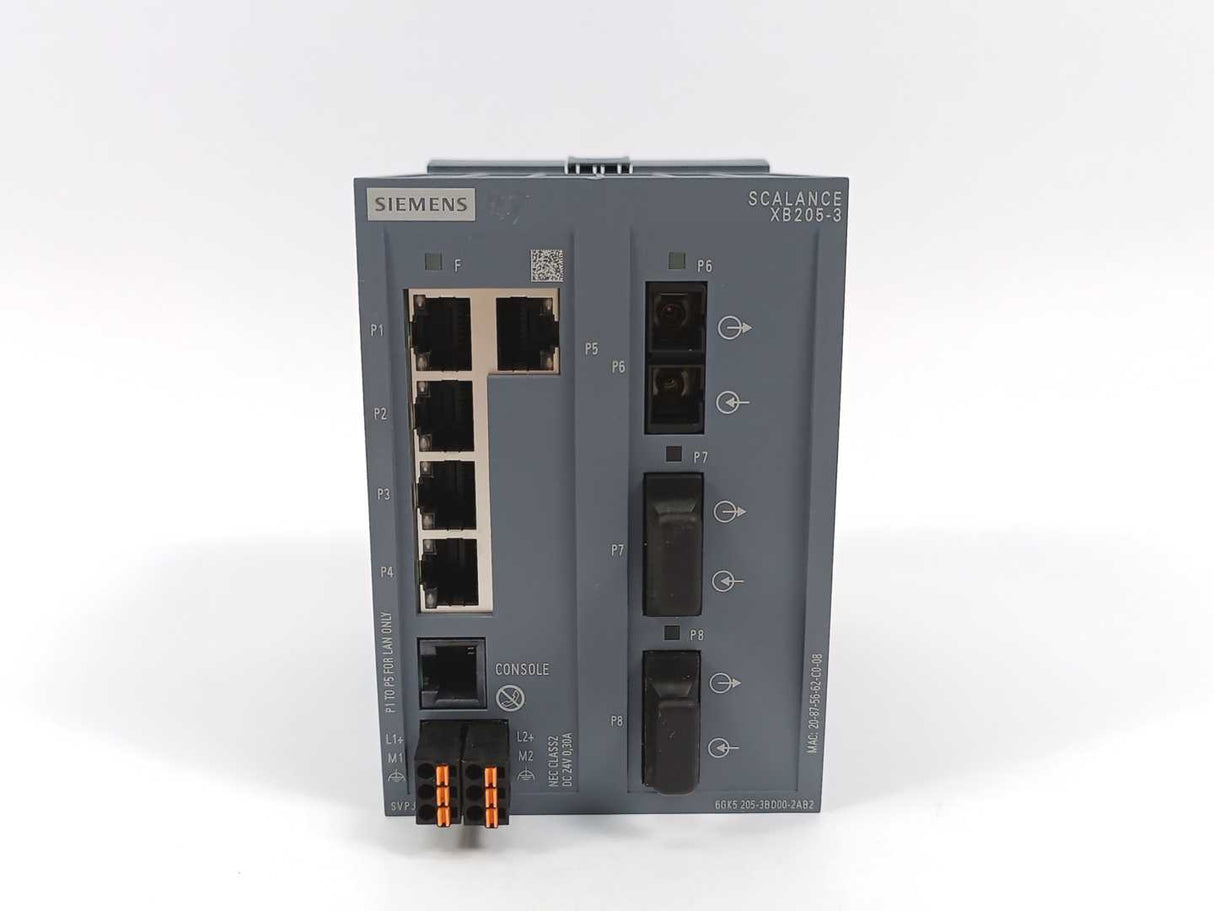 Siemens 6GK5205-3BD00-2AB2 SCALANCE XB205-3 managed Layer 2 IE switch