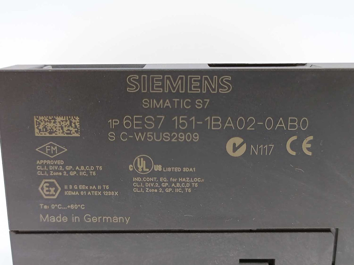 Siemens 6ES7151-1BA02-0AB0 Simatic Interface Module