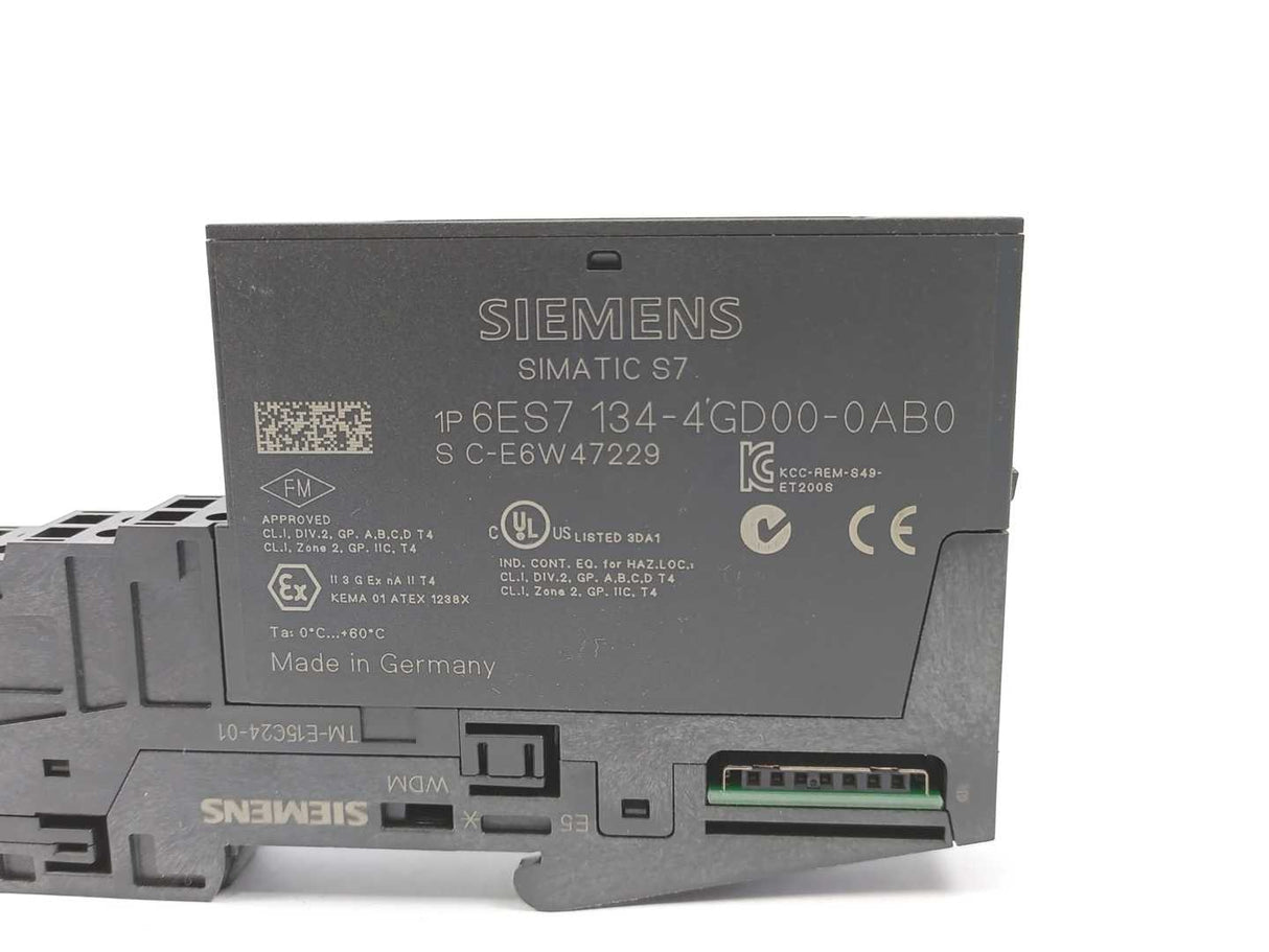 Siemens 6ES7134-4GD00-0AB0 Electronics Module 4 AI I-2 Wire