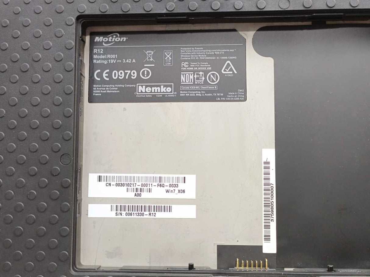 Motion Computing R001 R12 12.5-inch Tablet PC w/o Battery