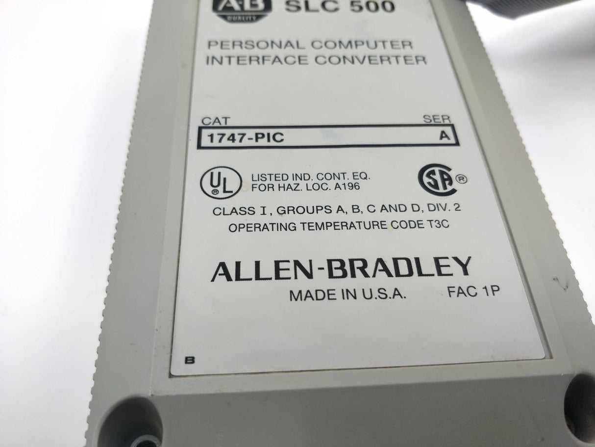 AB 1747-PIC SLC 500 Personal computer interface converter Ser.A