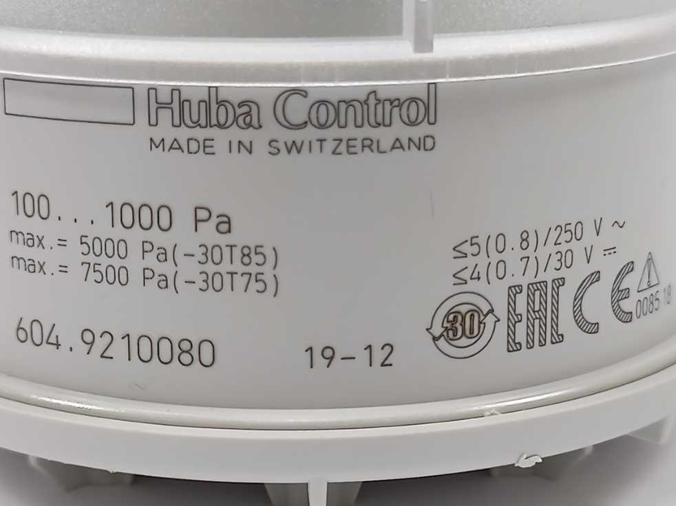 Huba Control 604.9210080 100-1000 Pa