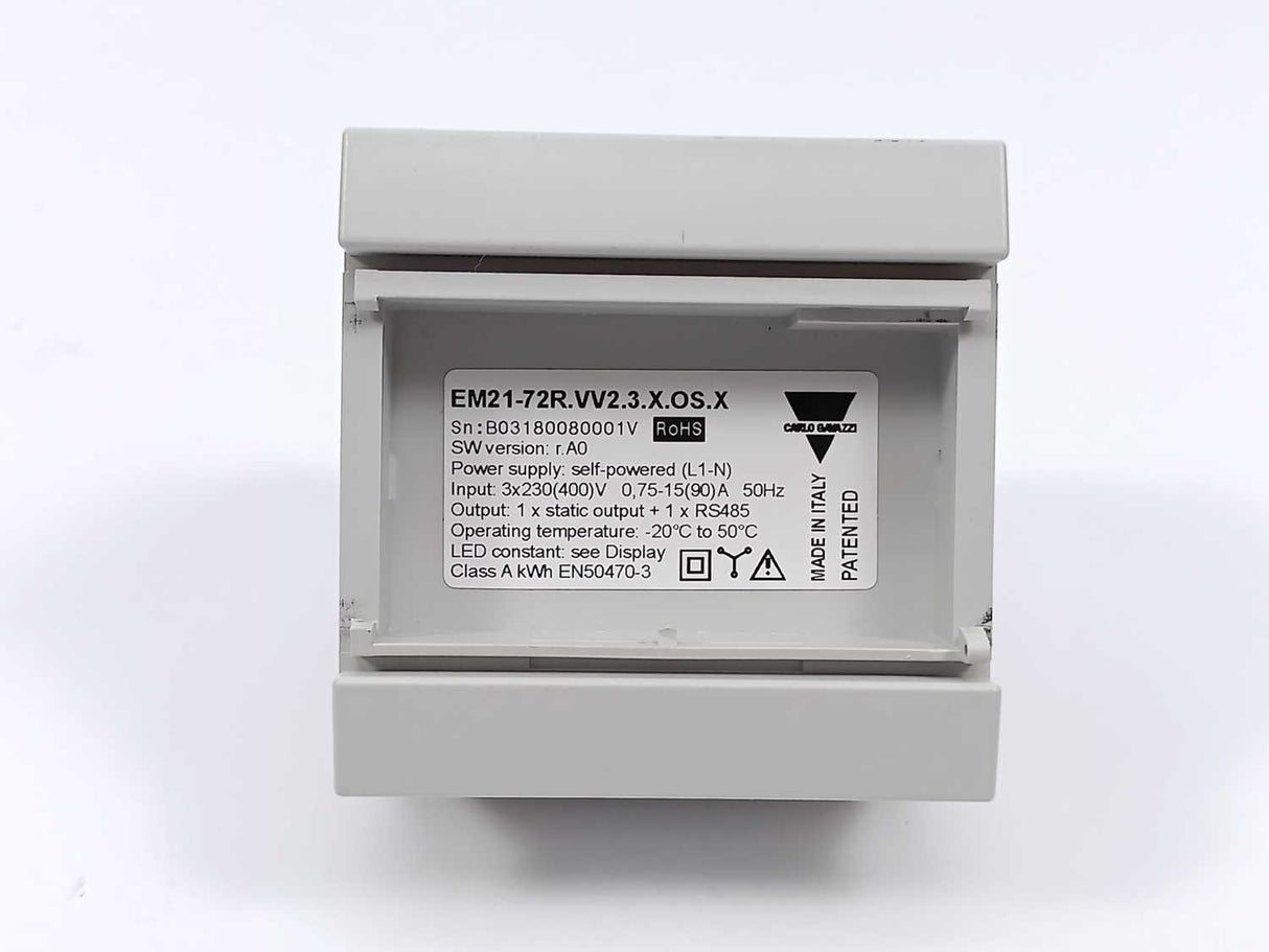 Carlo Gavazzi EM21-72R.VV2.3.X.OS.X w. 2 miniature split-core current sensors