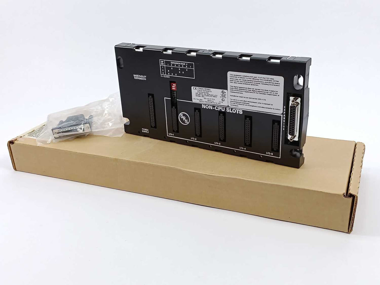 GE Fanuc IC693CHS398J 5 SLOT EXPANSION EMI ENHANCED