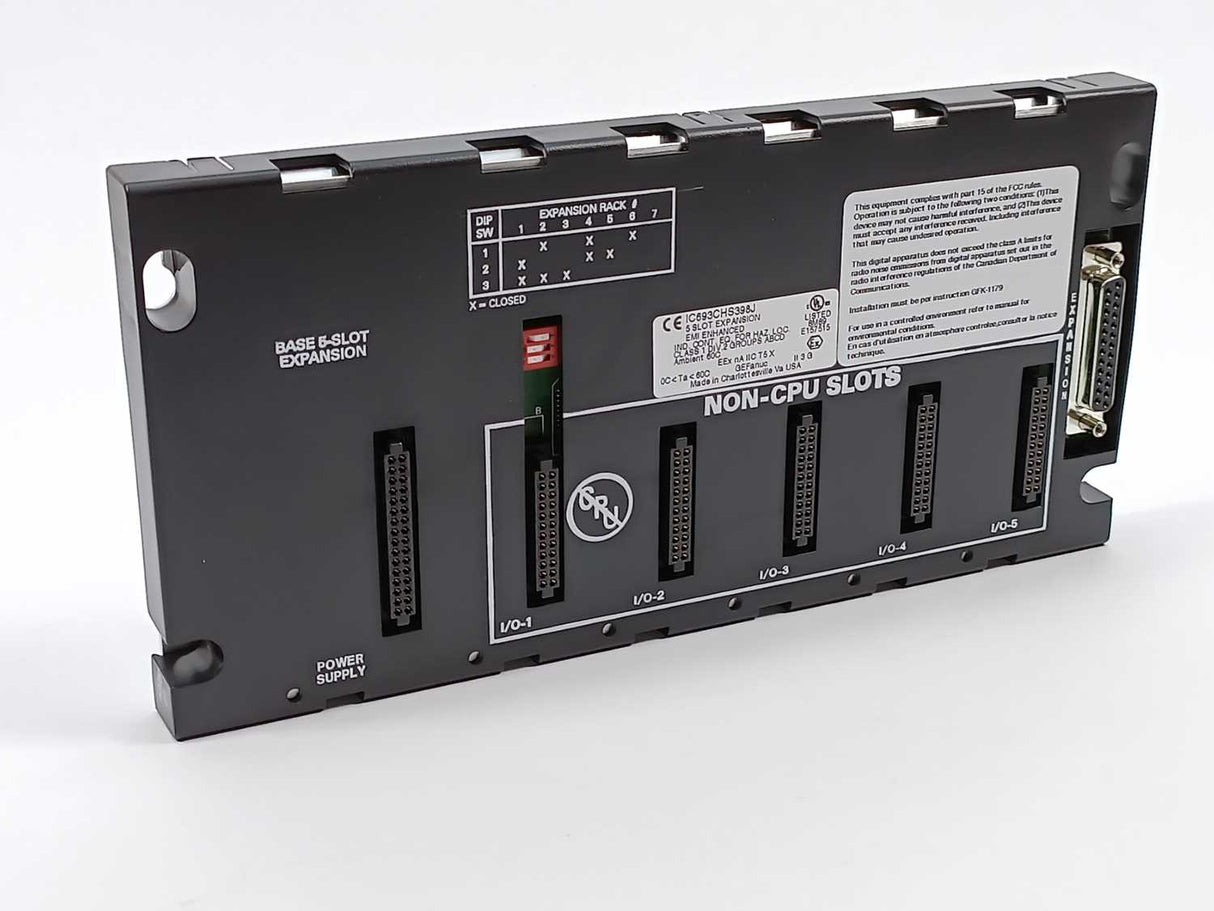GE Fanuc IC693CHS398J 5 SLOT EXPANSION EMI ENHANCED