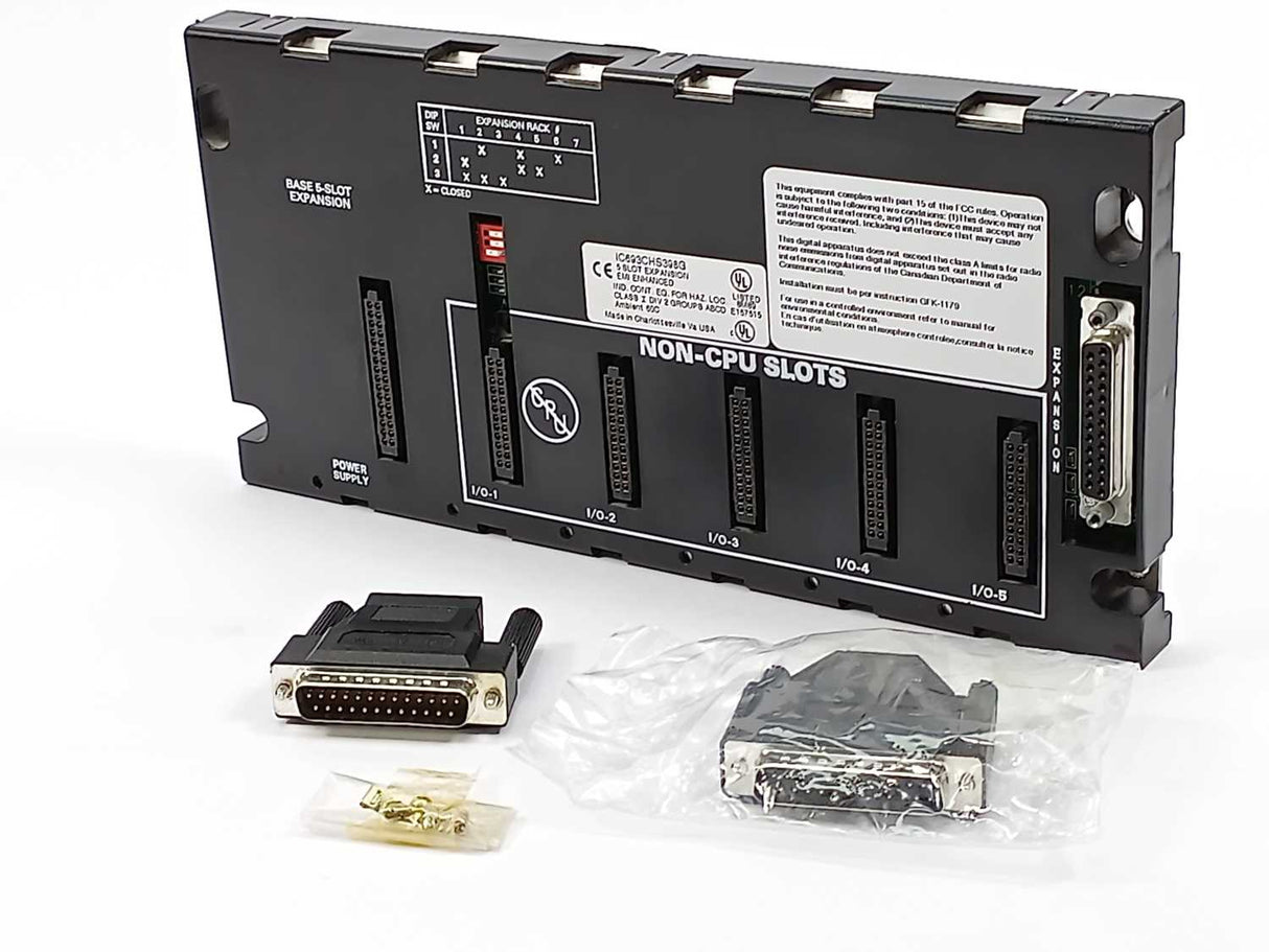 GE Fanuc IC693CHS398g 5 SLOT EXPANSION EMI ENHANCED