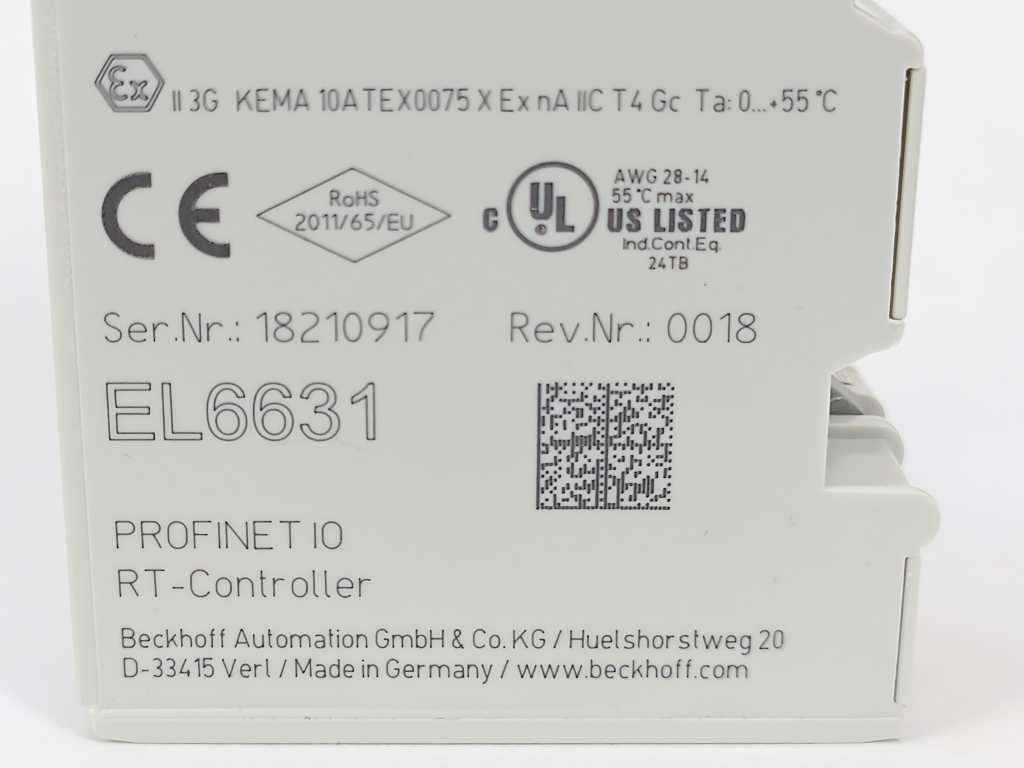 Beckhoff EL6631 2-port communication interface