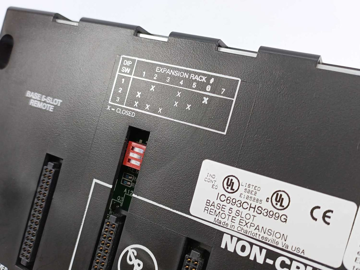 GE Fanuc IC693CHS399G 5-Slot Remote Baseplate