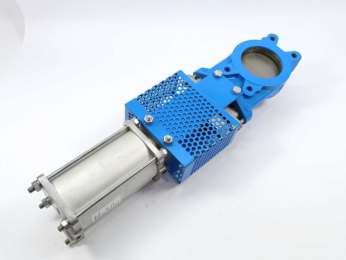 Lucaval L20N Knife Gate Valve + C100/115 actuator + DN100 GJL250