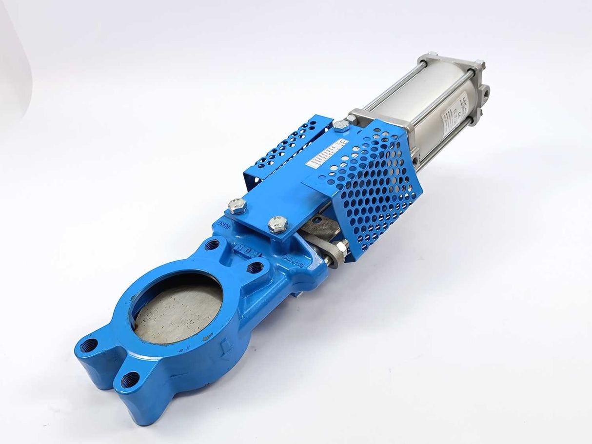 Lucaval L20N Knife Gate Valve + C080/62 actuator + DN80 GJL250
