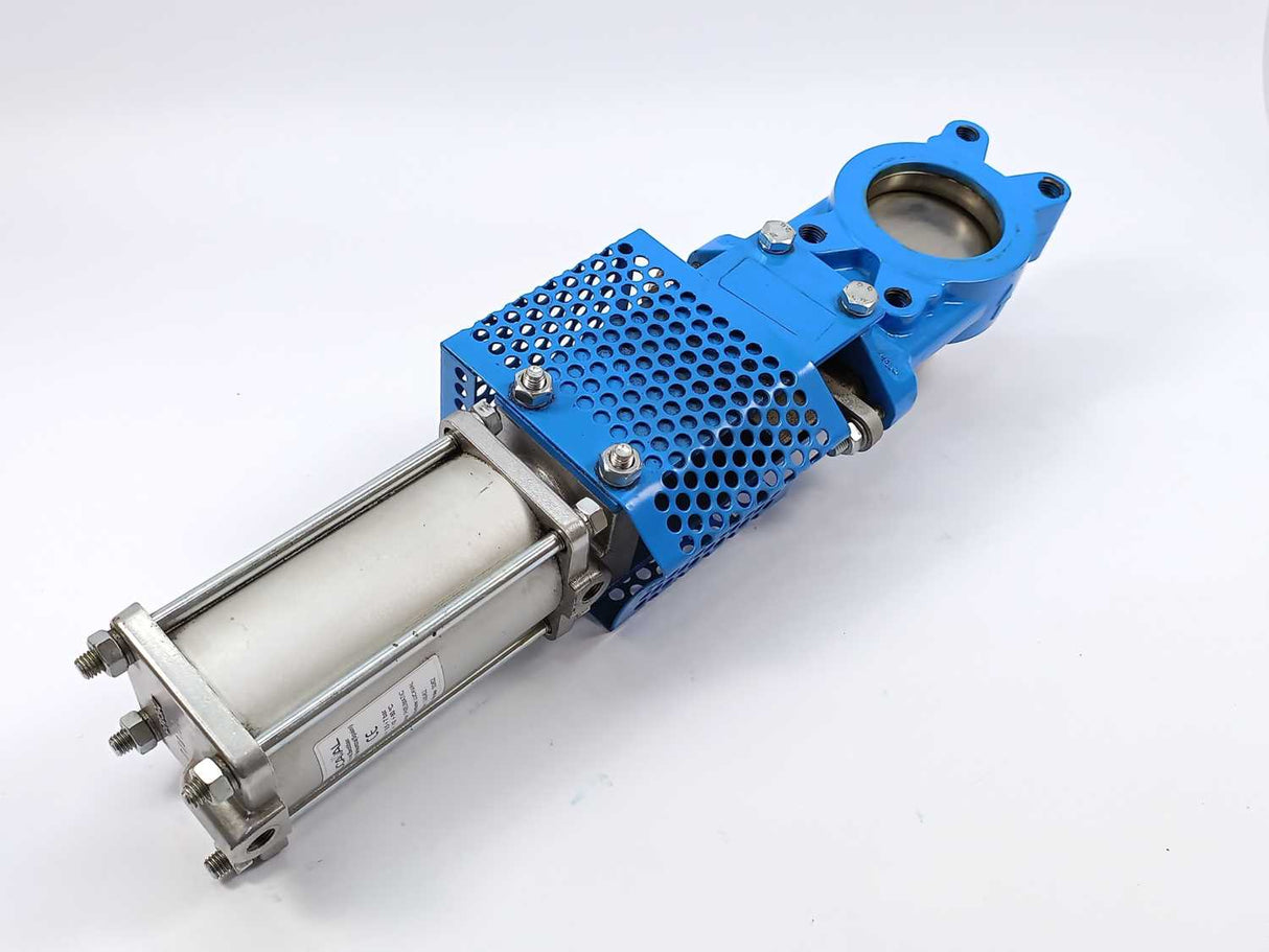 Lucaval L20N Knife Gate Valve + C080/62 actuator + DN80 GJL250