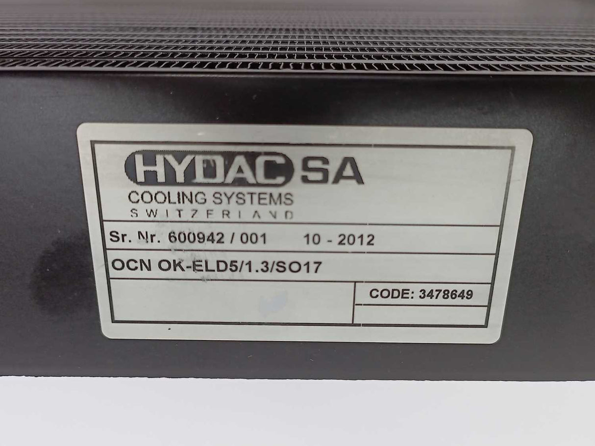 HYDAC OK-ELD5/1.3/SO17 Oil Air Cooler Radiator