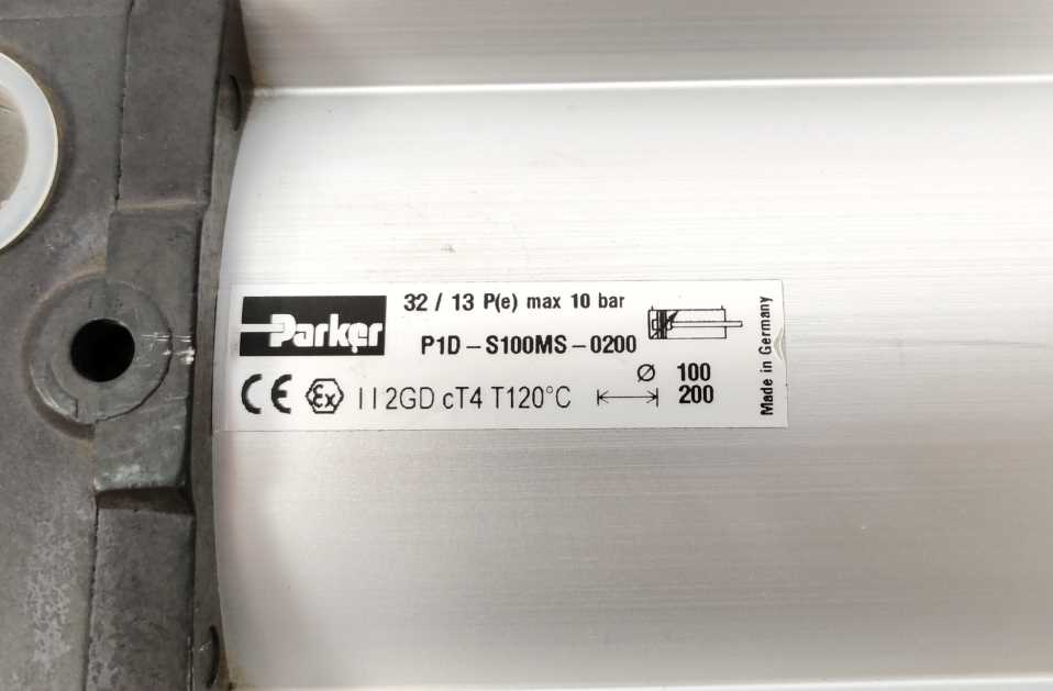 Parker P1D-S100MS-0200 Pneumatic Cylinder