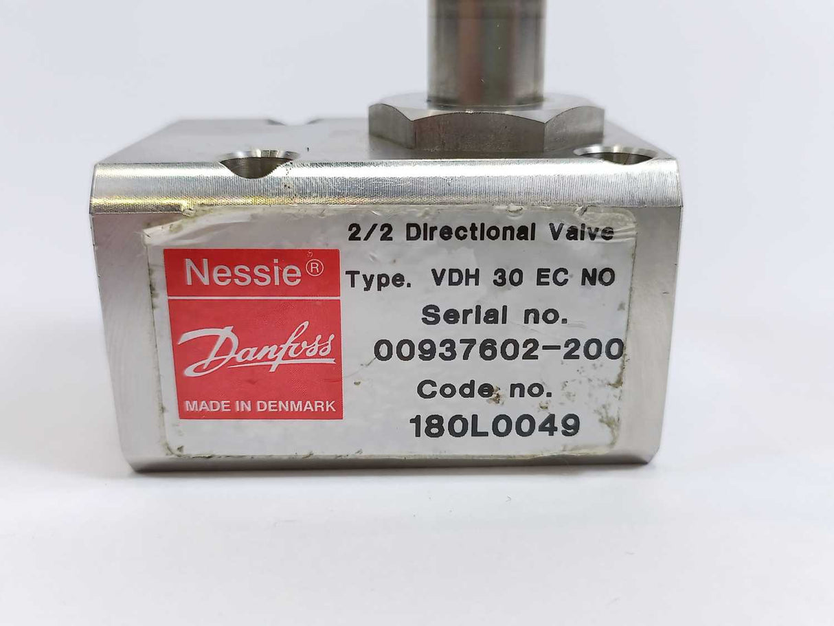 Danfoss 180L0049 VDH 30 EC NO, Solenoid Operated Valve