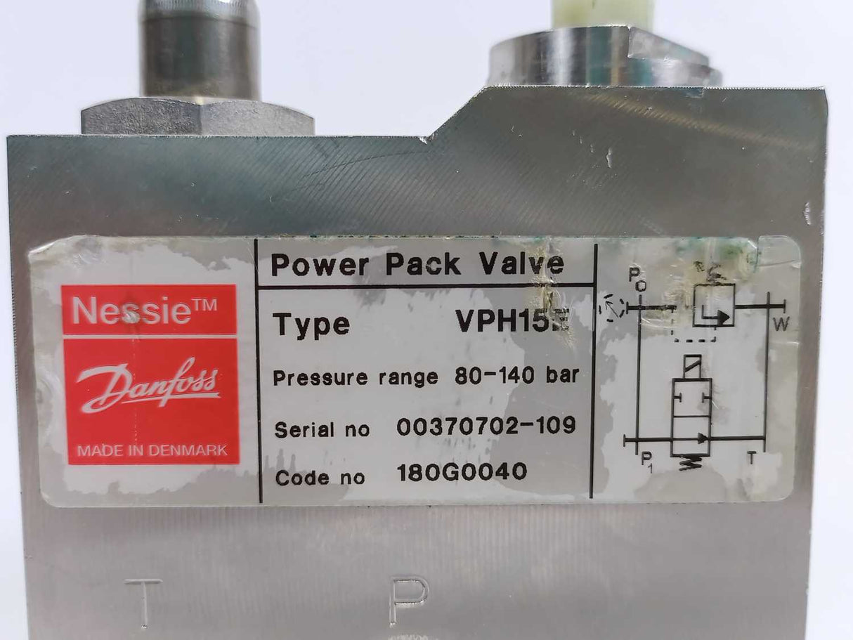 Danfoss 180G0040 VPH 15 E Power Pack Valve, 80-140 bar