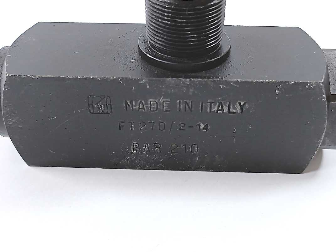 Fratelli Tognella FT 270/2-14 2-Way Flow Control Valve, 210 bar