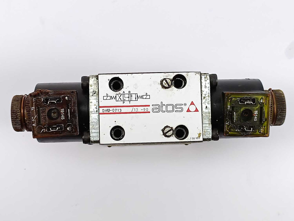 Atos DHU-0713 /13-90 Solenoid Directional Valve w/ HR-012 /34