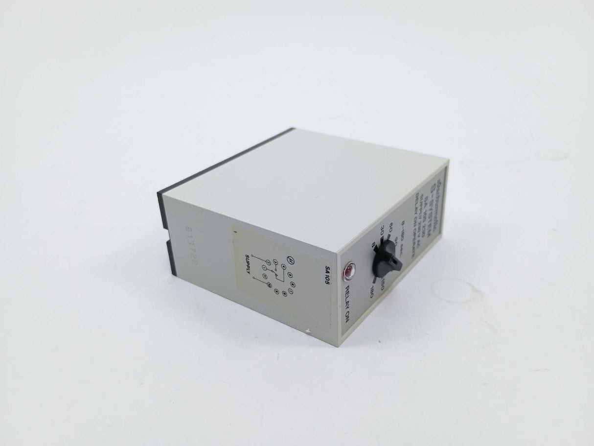 Electromatic SA 105 230 8-180 sec. 230 VAC Relay. Delay on Operate