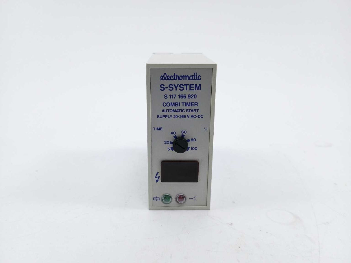 Electromatic S 117 166 920 Combi Timer. Automatic Start Supply 20-265 V