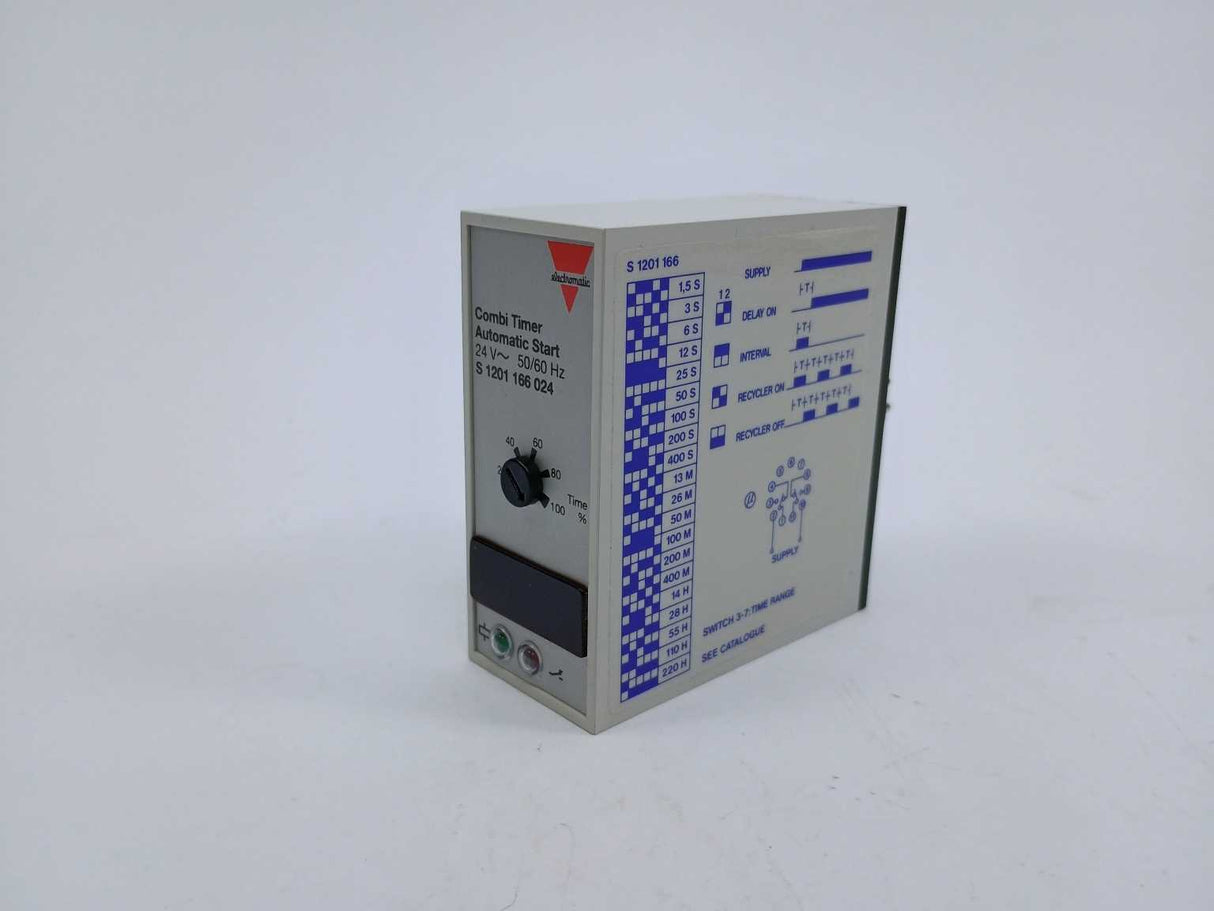 Electromatic S 1201 166 024 Combi Timer. Automatic Start. 24VAC 50/60Hz