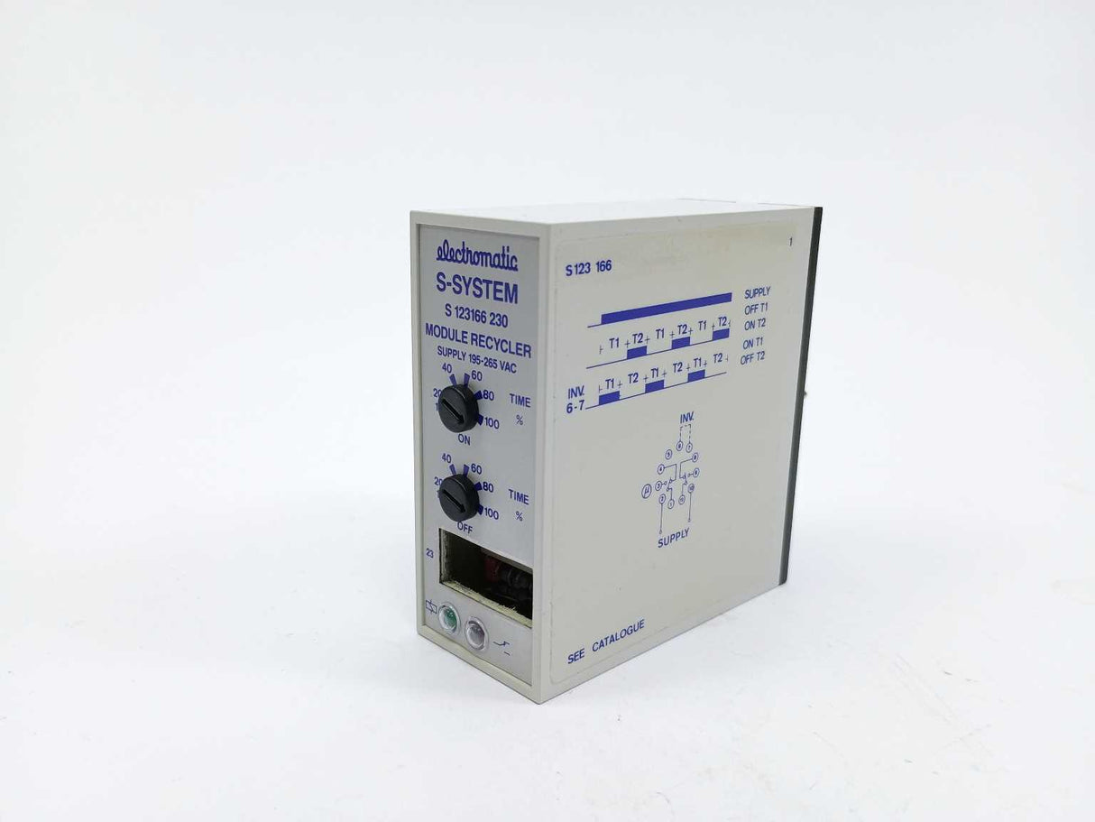 Electromatic S 123 166 230 S-SYSTEM. Module Recycler. Supply 195-265 VAC