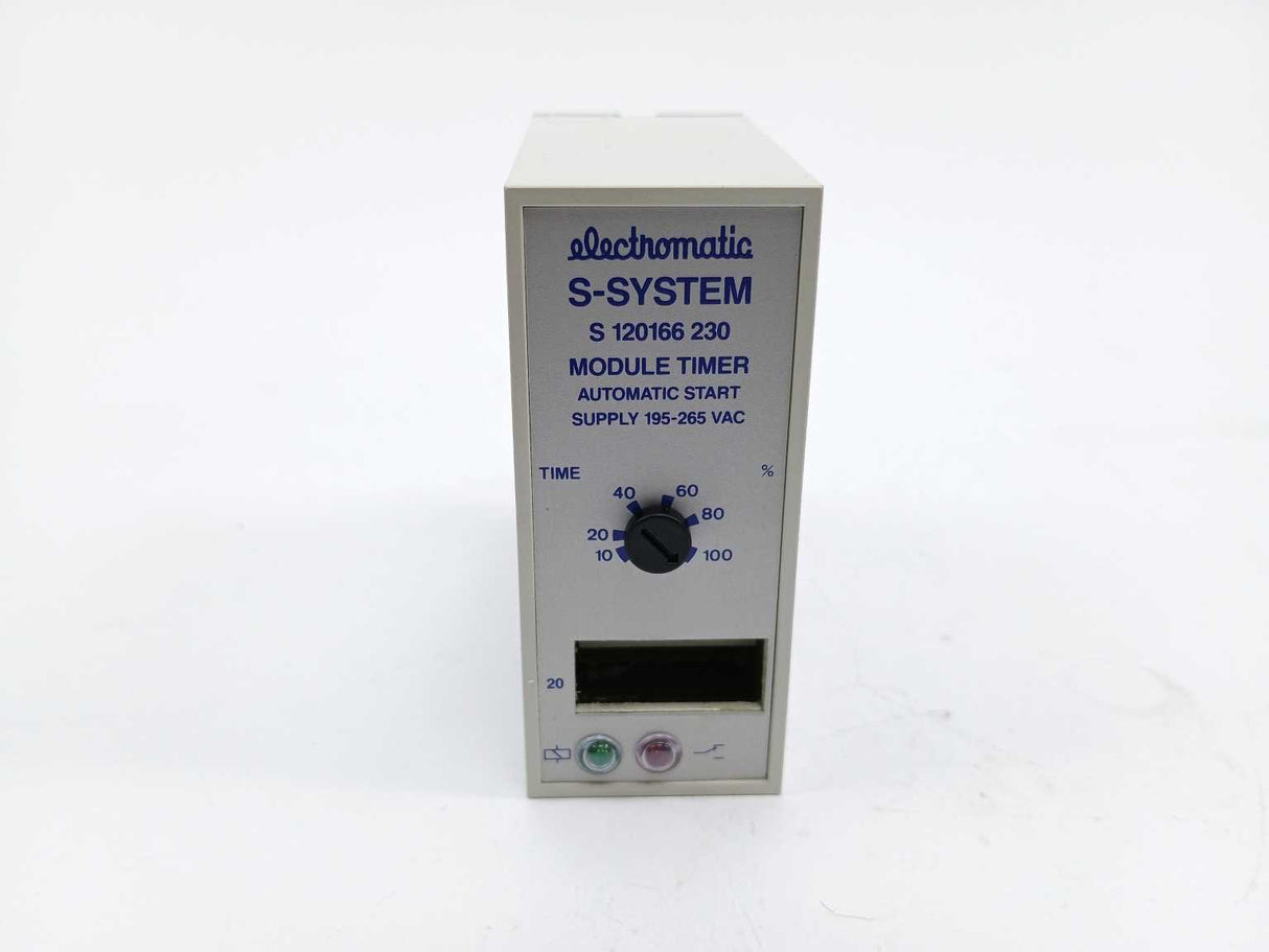 Electromatic S 120 166 230 Module Timer. Automatic start. Supply 195-265 VAC