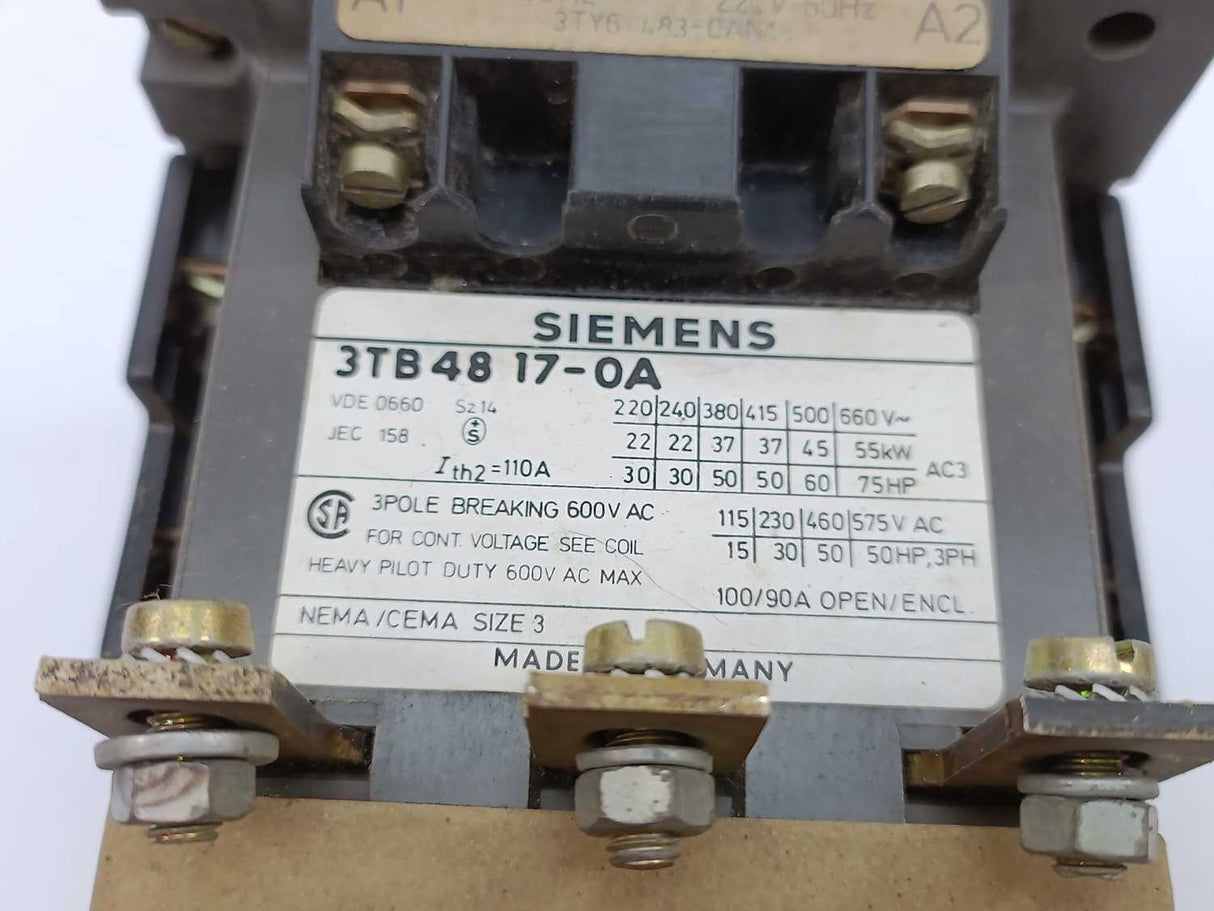 Siemens 3TB4817-0A Motor Starter