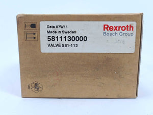 Rexroth 5811130000 Valve 581-113