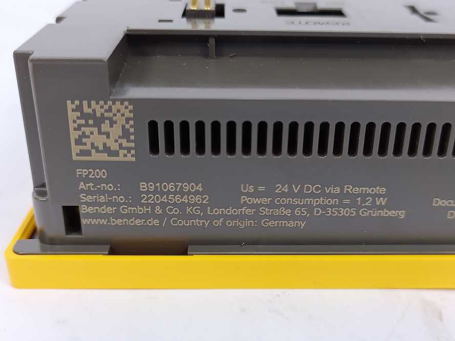 Bender  B91067904 FP200 Front Panel for ISOMETER