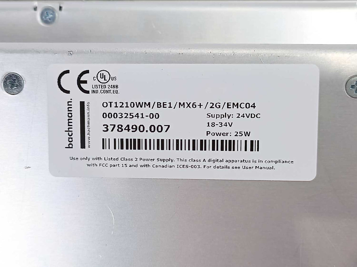Bachmann electronic GmbH OT1315WM/BE1/I7G6/8G/P/M.2256 Operator Terminal