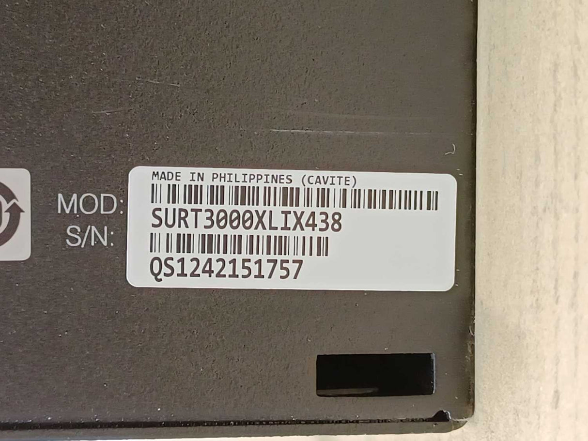 APC SURT3000XLIX438 Uninterruptible Power Supply 3000VA 230V, No battery